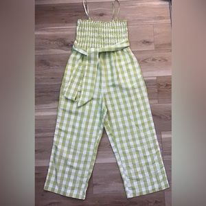 House of Harlow 1960 Gingham Jumpsuit M NWT